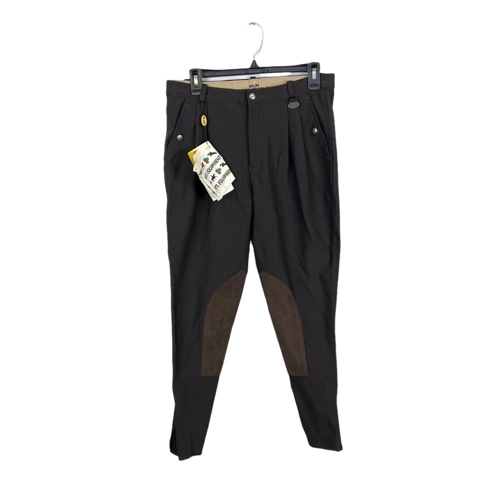 NWT HKM Sport Equipment Riding Horse Equestrian Pants Brown‎ Size 48 EU